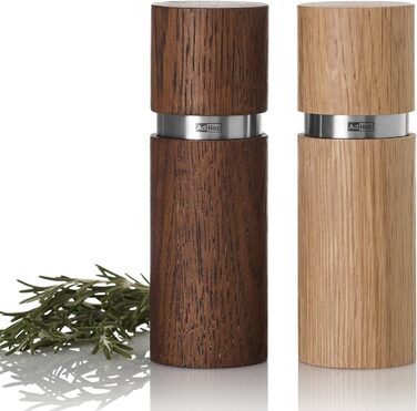 Млин для перцю та солі 15 см, набір 2 предмети, дуб темний/дуб світлий Textura AdHoc