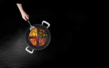 Tefal Кастрюля с крышкой Unlimited, 26см, 2.5л, алюминий, стекло, черный