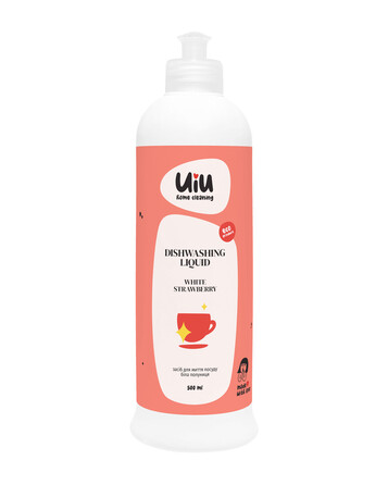 Засіб для миття посуду Біла полуниця 500 мл UIU