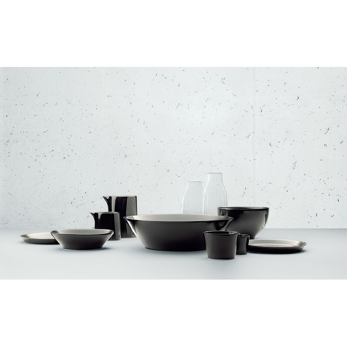 Блюдце 12 см чорне, 4 предмета Tonale Alessi