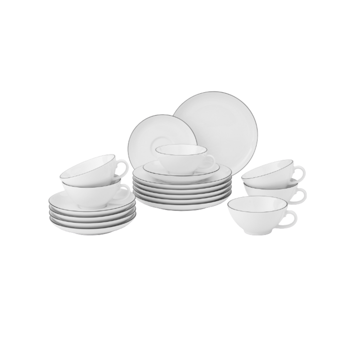 Чайний сервіз з 18 предметів a Black Line Lido Seltmann Weiden