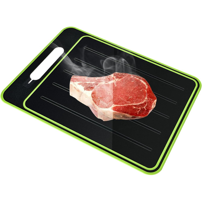 Дошка для розморожування та нарізання 31,1 х 21 см, чорний/зелений SMELEYOU