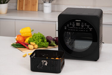 ARDESTO Мультипіч, 1700Вт, об'єм-14.5л, сенсорне керування, 50-220°C, нержав.сталь/пластик, сіро-чорний