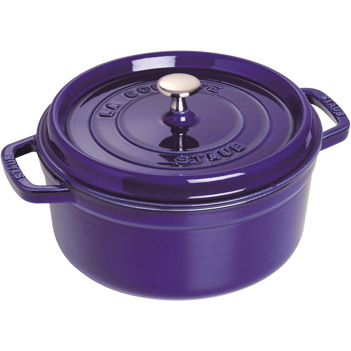 Кастрюля / жаровня 24 см с крышкой Dark Blue Staub