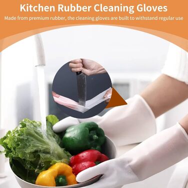 Рукавички для миття посуду 1 пара розмір M Jwthee