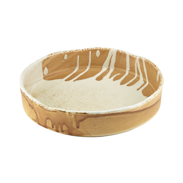 Миска плоская круглая 20.5 см, 820 мл, Terra Porcelain Roko Sand, GenWare