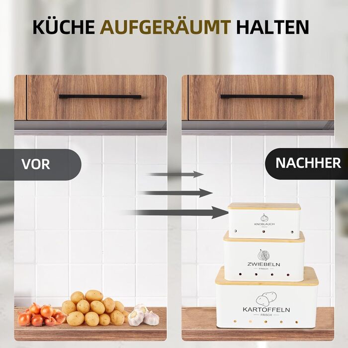 Ящик для зберігання з кришкою 3 шт білий Avmvnvc