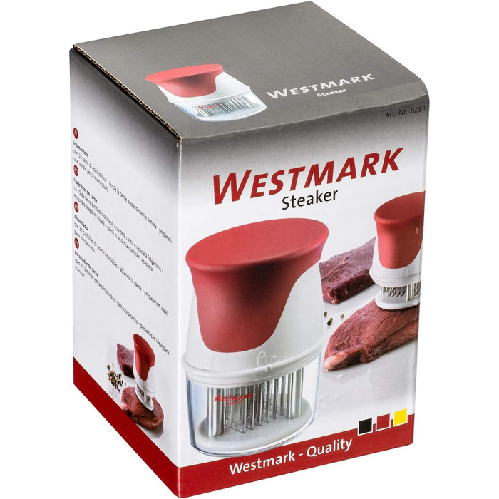 Длина 23,8 см, Нержавеющая сталь/алюминий со специальным покрытием, безопасным для пищевых продуктов, Steakmaster, Серебристый, 62202260 (Steaker)