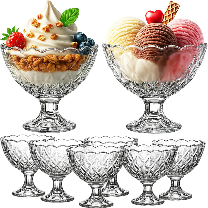 Набір креманок для мороженого 6 шт. 200 мл My-goodbuy24