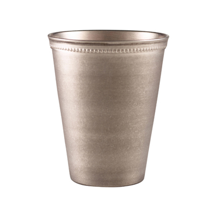 Стакан металлический 380 мл, конусный с бисером, Vintage Steel, GenWare