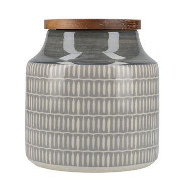 Банка Mikasa для хранения Mikasa Drift Grey, керамика, 900 мл