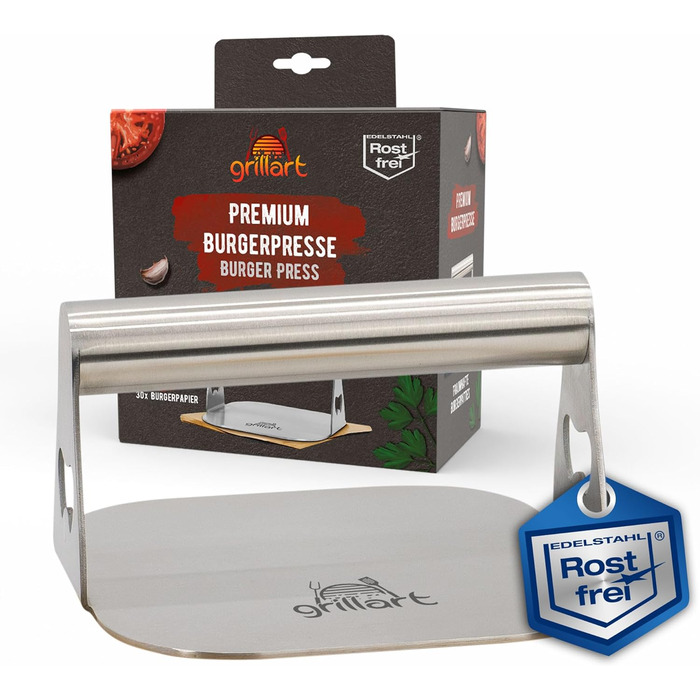 Прес для бургерів 14 см, нержавіюча сталь Grillart