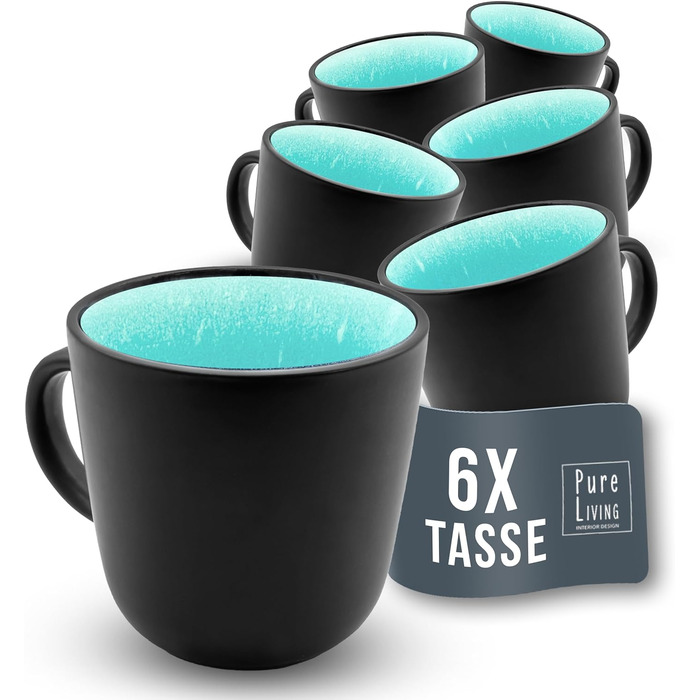 Набор кофейных чашек из 6 шт. PURE LIVING INTERIOR DESIGN