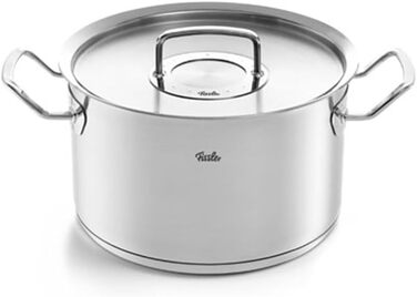 Каструля Fissler Original-Profi Collection/Нержавіюча сталь (Ø 4 л) Каструлі з металевою кришкою, внутрішня вага, Зроблено в Німеччині - Індукційна (6,3 літра)