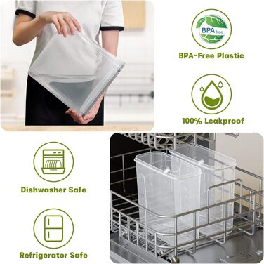 Набір ємностей для зберігання 4 л, 4 предмети Withosent