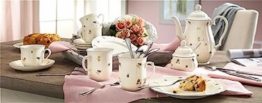 Набір столового посуду 30 предметів Streublume blauer Rand Marie-Luise Seltmann