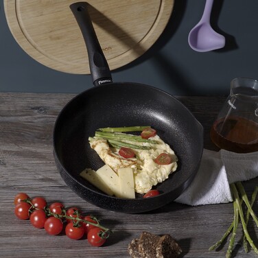 Глибока сковорідка Fissman PROMO 26x7см з носиком (14983)