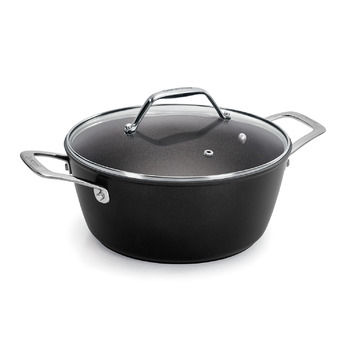 Каструля с крышкой 20 см 2,4 л Black Titan BARAZZONI