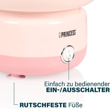 Машина для цукрової вати з 10 паличками та мірною ложкою, потужність 500 Вт Princess