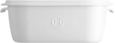 Коробка для сиру керамічна з кришкою 3 л біла Emile Henry