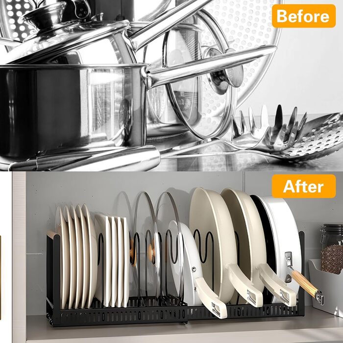 Підставки для посуду з 10 регульованими роздільниками RDDAIPE