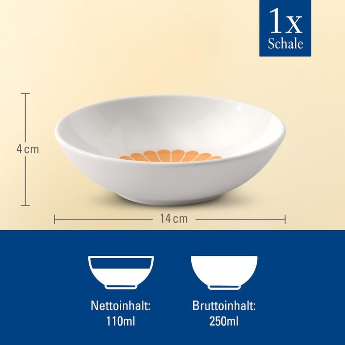 Десертна миска 110 мл, помаранчевий Fleur Villeroy & Boch