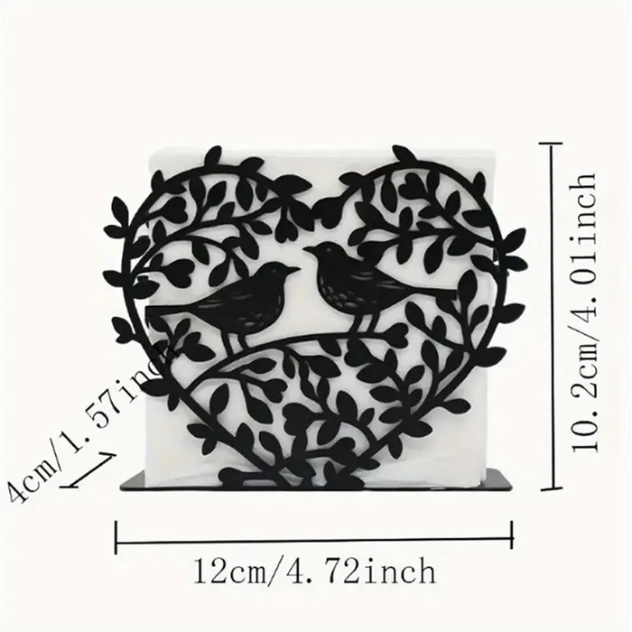 Чорний тримач для серветок чорний Ainmto