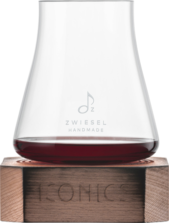 Келих для вина 0,62 л на дерев'яній підставці Iconics Zwiesel Glas