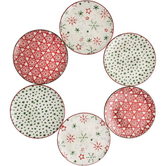 Набір із 6 тарілок на 6 персон  21 см Piatti Naturali