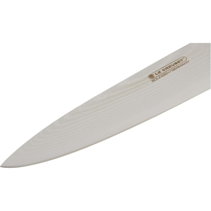 Ніж шеф-повара, 15 см дамаська сталь, оливкове дерево Le Creuset