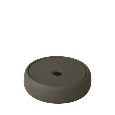 Ємність для зберігання / мильниця 12 см темно-оливкова Sono Blomus