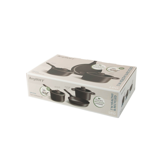 Набір посуду з антипригарним покриттям 5 предметів LEO STONE BergHOFF