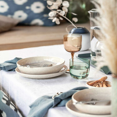 Набір тарілок 4 предмети, бежеві Perlemor Sand Villeroy & Boch