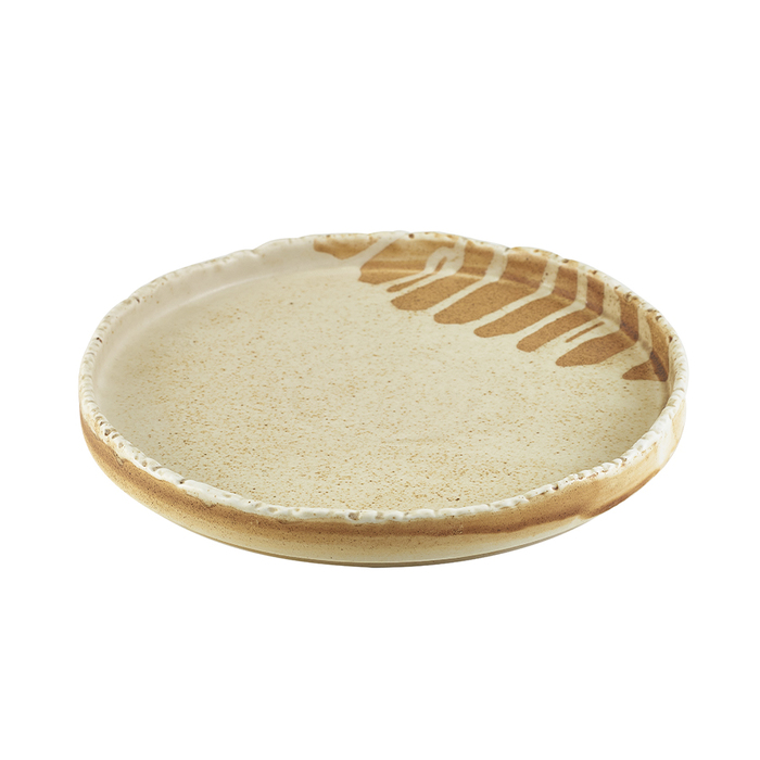 Тарелка презентационная с бортиком 21*h 1.5 см, Terra Porcelain Roko Sand, GenWare