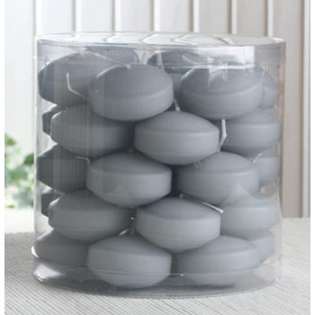 Плаваючі свічки із тривалим часом горіння, сірого кольору CandleCorner