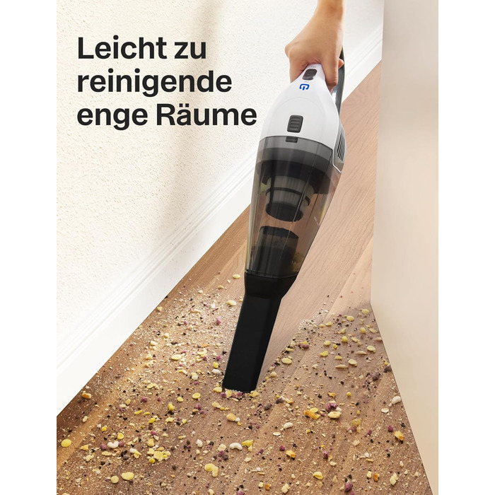 Портативний ручний пилосос, потужний 70 Вт білий Portutif