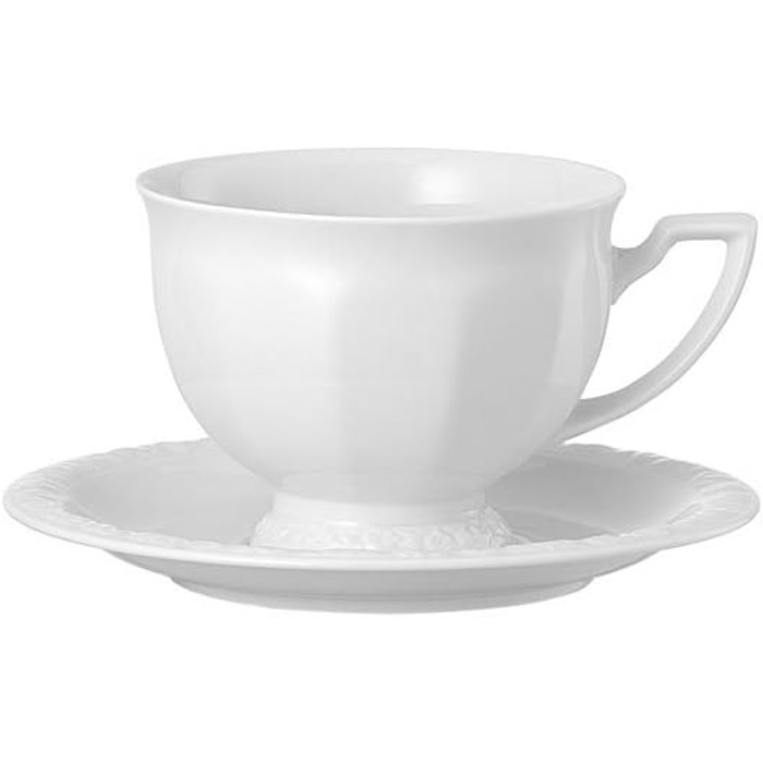 Чайна пара чашка: 490 мл, блюдце: діаметр 18 см Rosenthal Maria Weiss