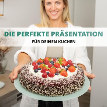 Контейнер для тортов переносной 33 x 34 x 19 см, зеленый Homelyn