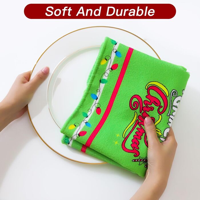 Набір з 2 різдвяних кухонних рушників 45 x 65 см, набір A Ohok