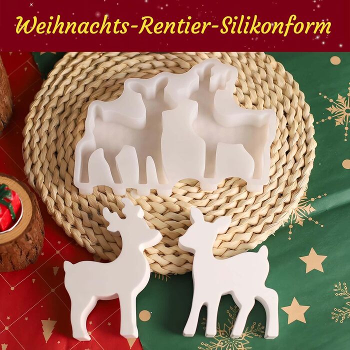 И силіконова форма ялинка форми для лиття ялинки силіконові гіпсові форми для лиття свічок форми для лиття різдвяні силіконові форми ялинка своїми руками (D), 3 шт.