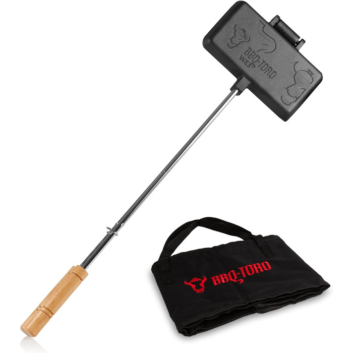 Бутербродниця чавунна для барбекю з транспортною сумкою BBQ-Toro