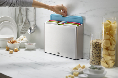 Набір обробних дощок, 7,5 х 26 х 36 см, сріблястий Folio Large Joseph Joseph