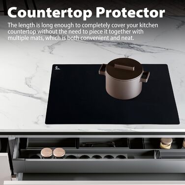 Антипригарний килимок для випічки 60 x 40 см чорний SUPER KITCHEN