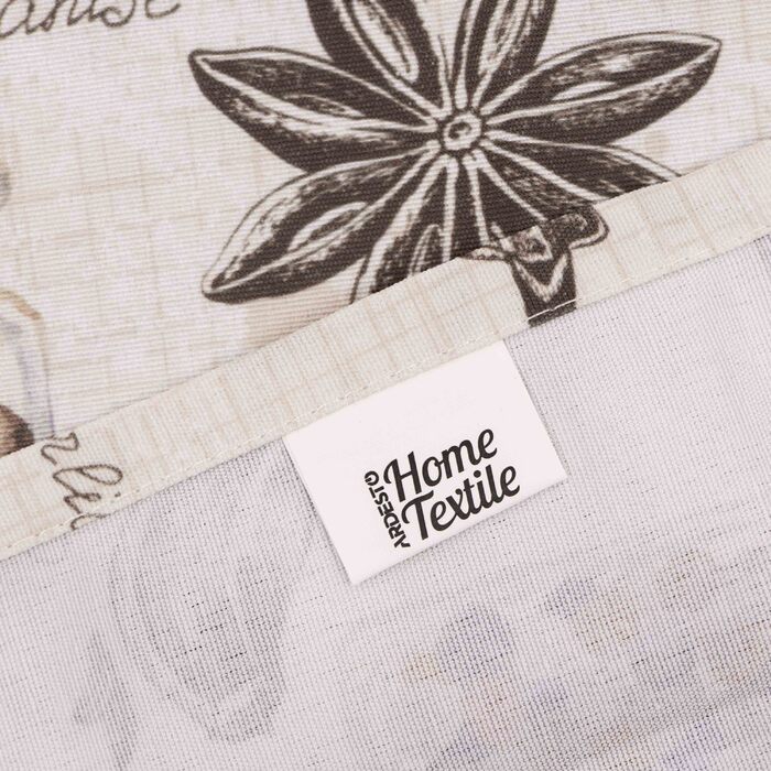 Фартук Ardesto Spice 68х80см, 90% полиэстер, 10% хлопок, бело-коричневый