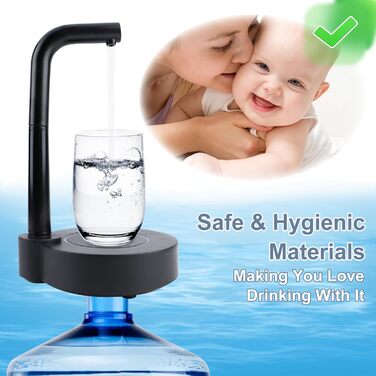 Диспенсер для води для 6-галонних пляшок чорний TBRFP