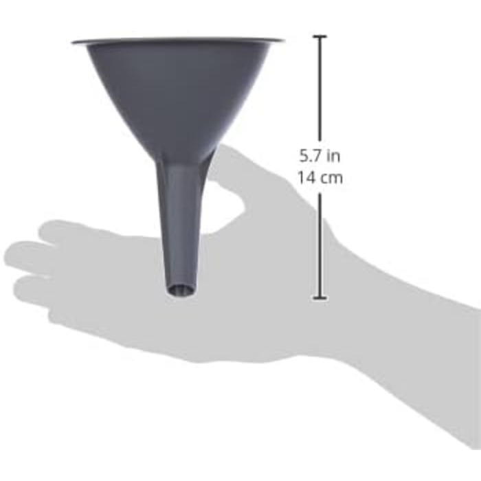 Набір лійок Fackelmann, воронка для наповнення пляшок і склянок (колір сірий), кількість 3 шт., (Ø 11 см)