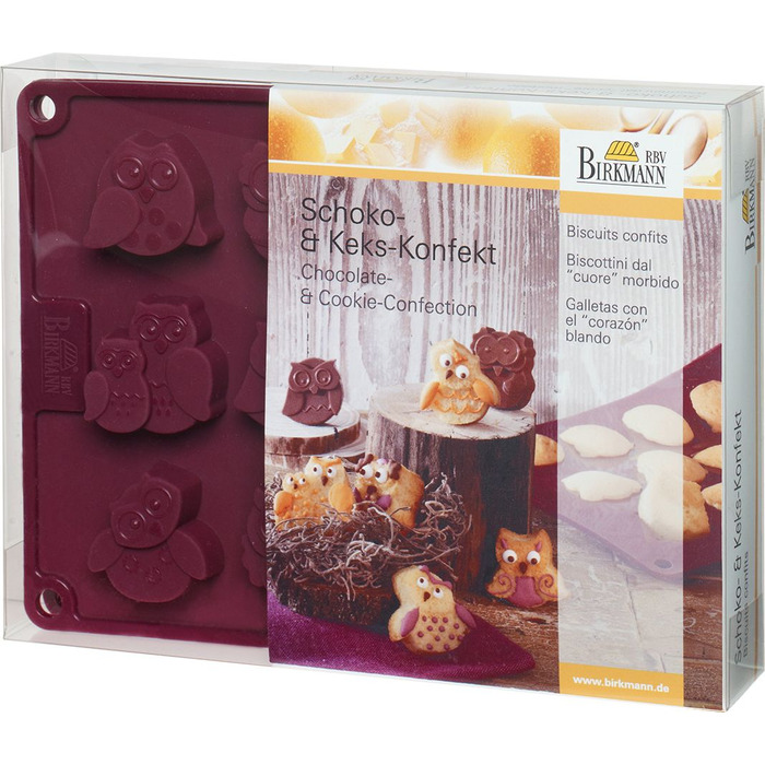 Форма для кексів у вигляді сов, 15,8 x 20,8 x 2,5 см, RBV Birkmann