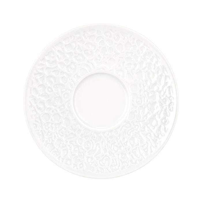 Блюдце комбіноване рельєфне 16,5 см, біле Nori-Home Seltmann Weiden