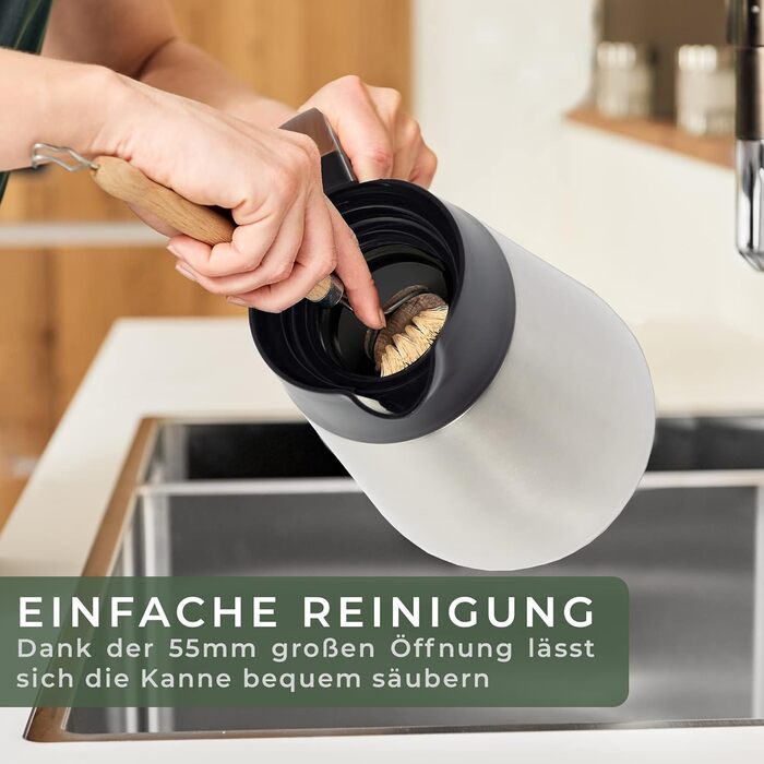 Термос-кавник 1,5 л, нержавіюча сталь WALDWERK