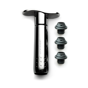 Набір вакуумний насос з 3-ма пробками WA137B, чорний Le Creuset